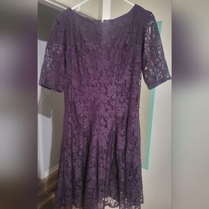 Womens Lace Half Sleeved Dress